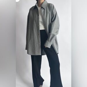 Acne Studios Grey Wool Shacket